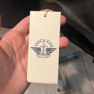 New Dockers Leather Jacket